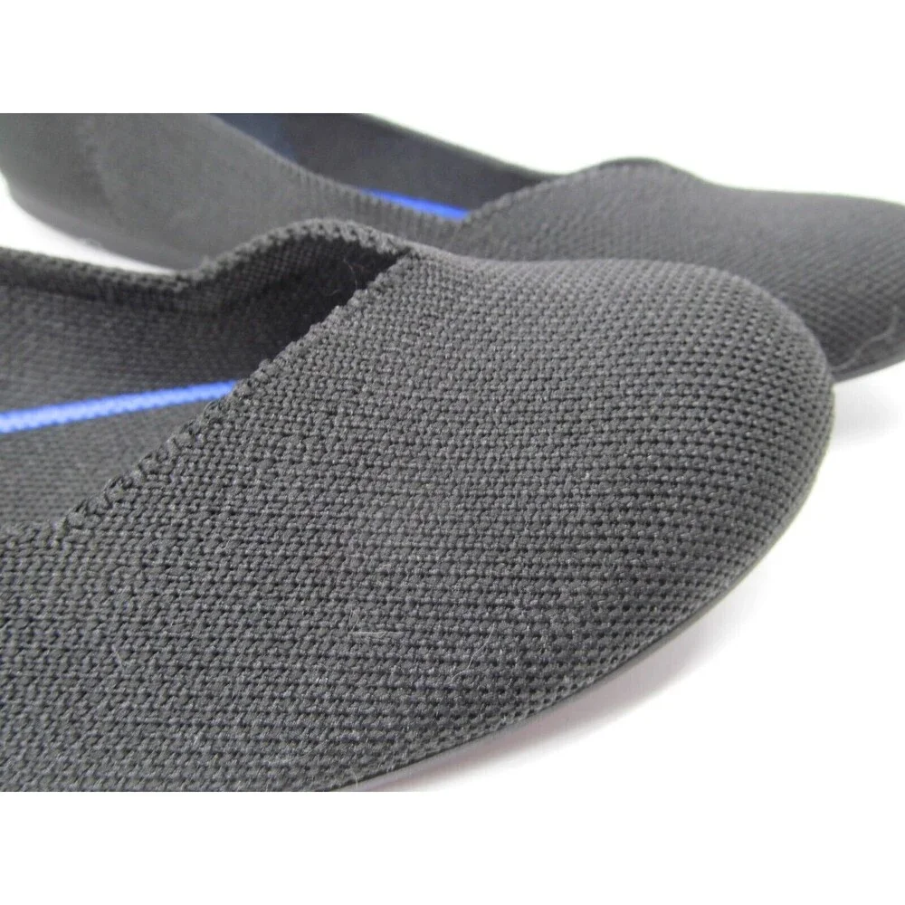 Rothy's Womens Black Flat Round Toe Knit Ballet Slip On Loafers Size US 10 - Picture 5 of 16
